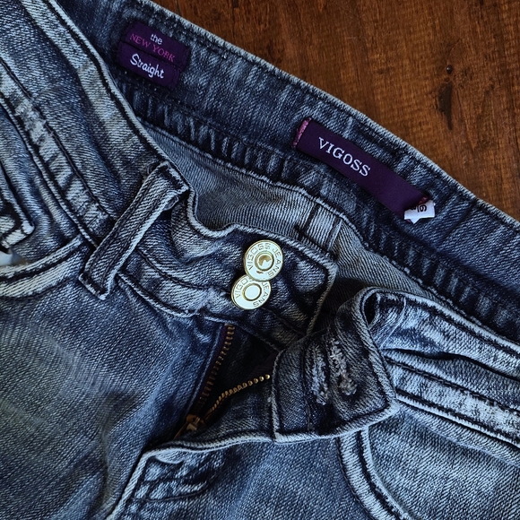 Vintage Vigoss "The New York" Mid-Rise Straight Leg Stretch Denim Size: 5/6 | 28 - Picture 2 of 3